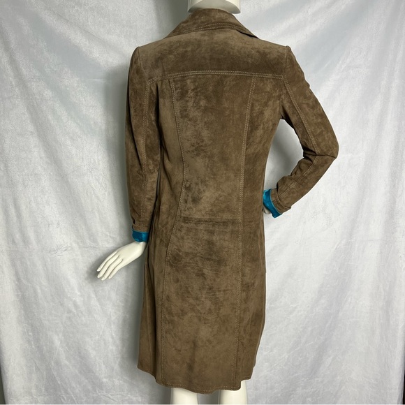 Danier Suede Trench Coat - Picture 3 of 8